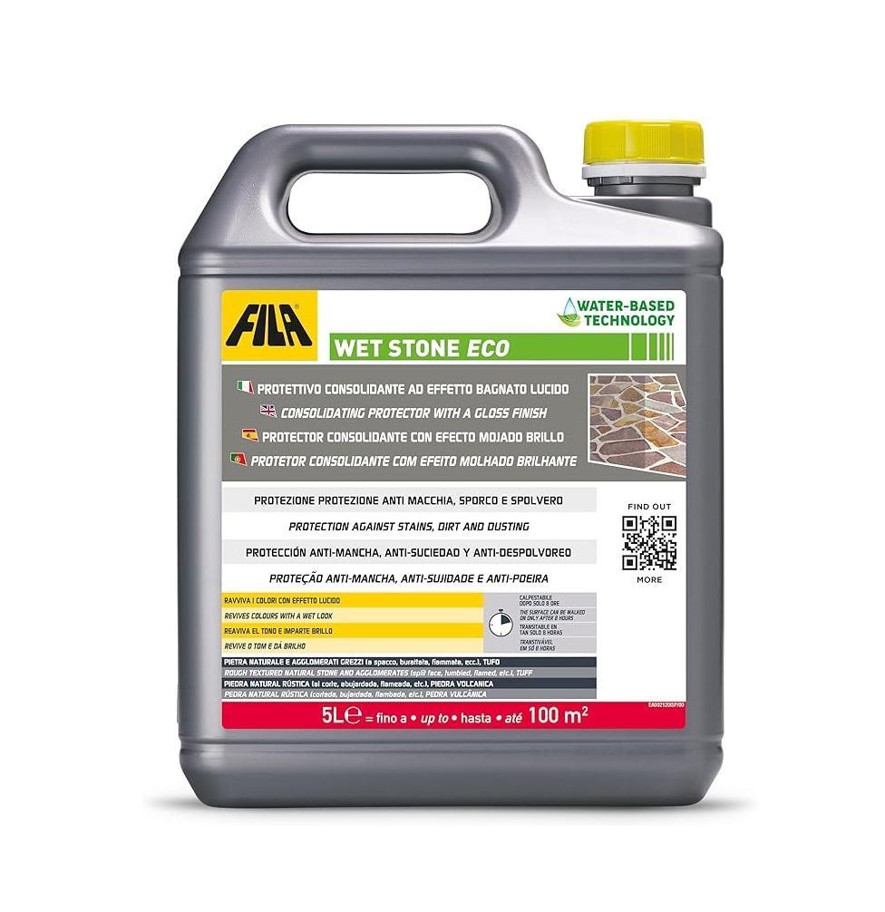Protettivo consolidante effetto bagnato Fila Wet Stone Eco 5 litri Protettivo consolidante effetto bagnato Fila Wet Stone Eco 5 litri