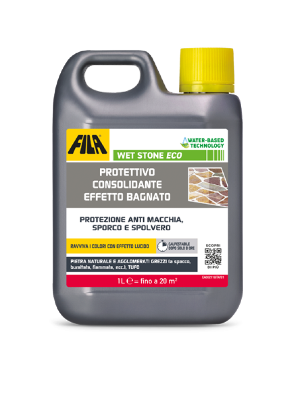 Protettivo consolidante effetto bagnato Fila Wet Stone Eco 1 litro Protettivo consolidante effetto bagnato Fila Wet Stone Eco 1 litro