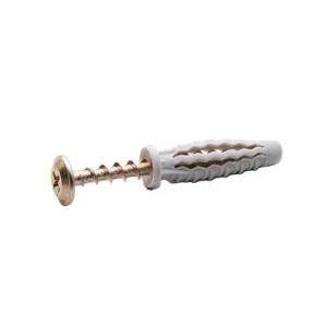 Tassello unyco con collarino standard  con vite testa larga 10x50mm 200 pezzi