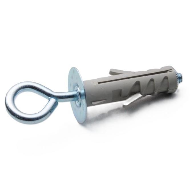 Tassello nylon con occhiolo chiuso e rondella 9x45mm Akifix NF13001 100 pezzi