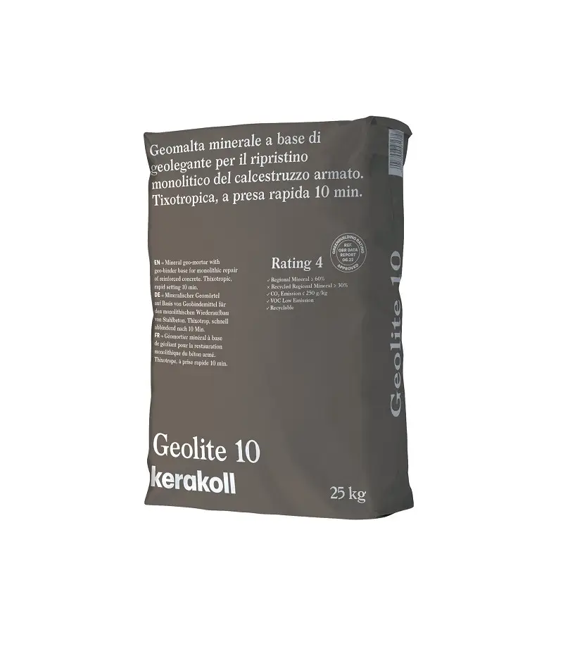 Geomalta minerale Kerakoll Geolite 10 per il ripristino monolitico del calcestruzzo armato 25kg