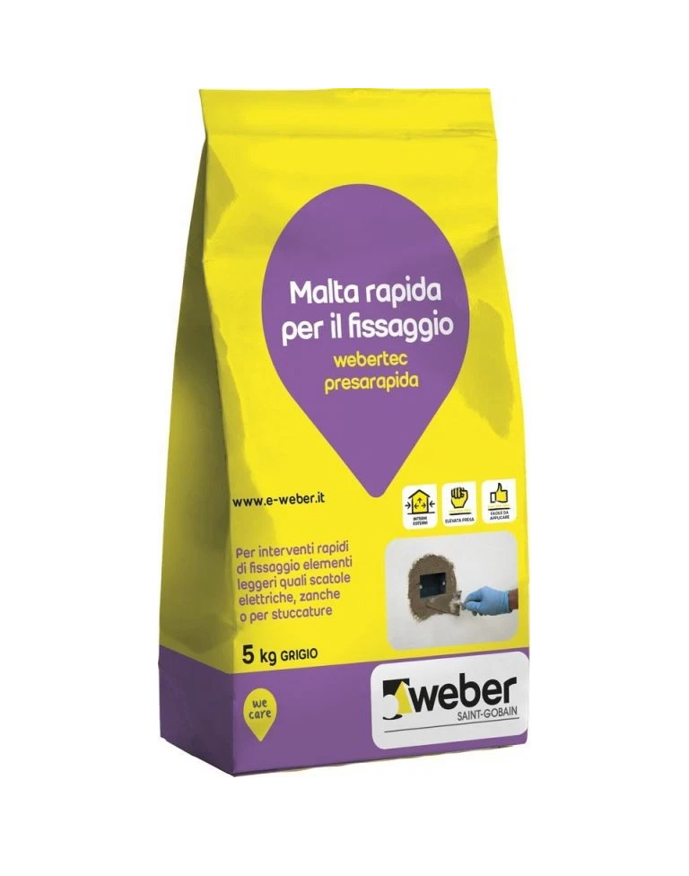 Legante rapido pronto allu2019uso Weber tec presarapida 5kg