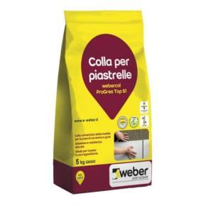 Adesivo cementizio deformabile  col progres top s1 grigio 5kg