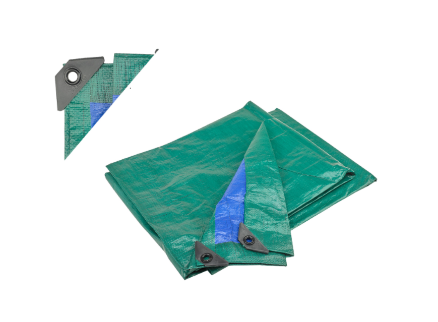 Telone antistrappo occhiellato Papillon 3x3metri in polietilene verde