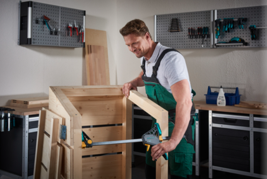 Morsetto professionale Wolfcraft a una mano PRO 300