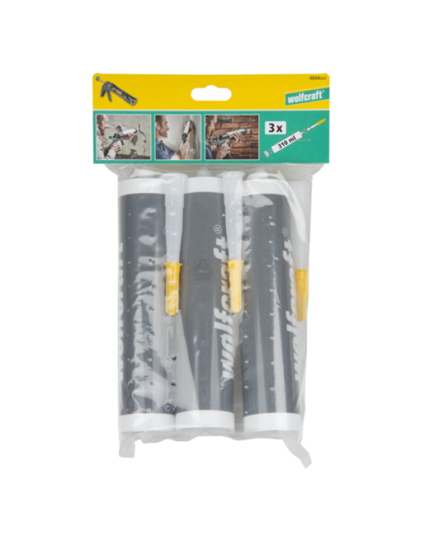 Cartucce vuote Wolfcraft per sigillanti 3 pezzi da 310ml