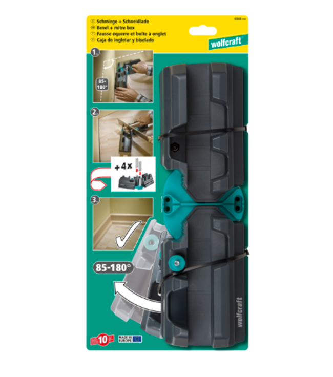 Rapportatore angolare e tagliacornici Wolfcraft 100mm 