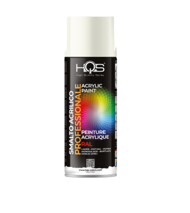 Bomboletta spray HQS Colorpack bianco opaco RAL9010 400ml
