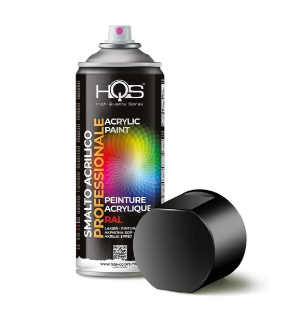 Bomboletta spray HQS Colorpack nero opaco RAL9005 400ml