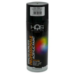 Bomboletta spray hqs  nero lucido ral9005 400ml