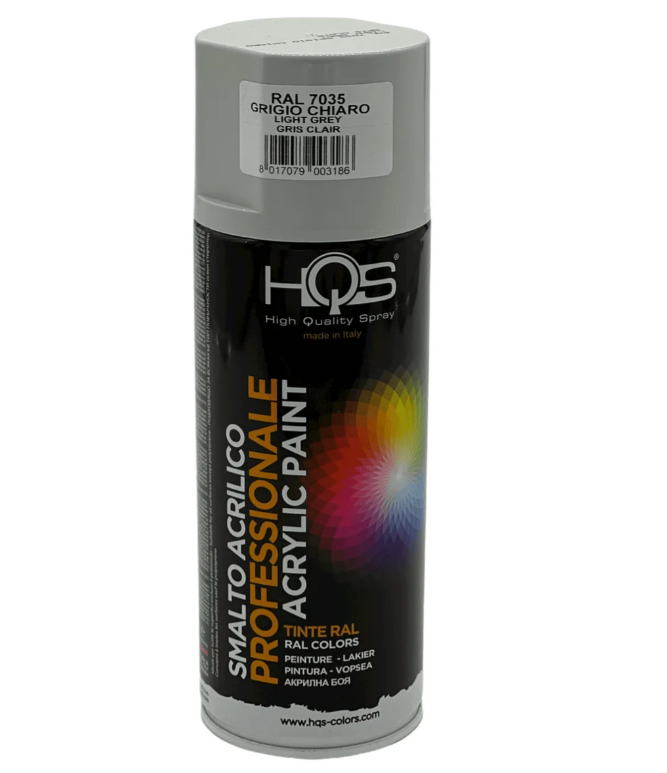 Bomboletta spray HQS Colorpack grigio chiaro RAL7035 400ml