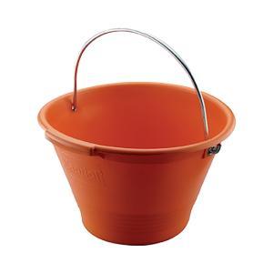 Secchio in plastica arancio  10l art. 25221