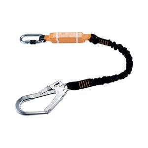 Cordino anticaduta elastico  ad un connettore art. 27959