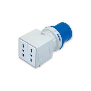 Adattatore spina industriale  2p+t 2p 200/250v
