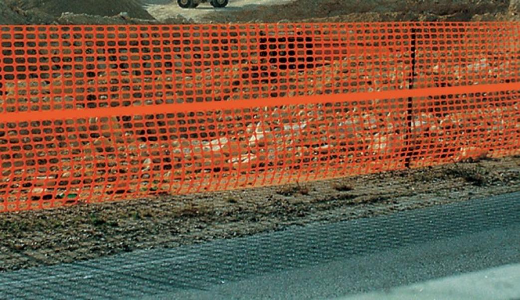 Rete protezione cantiere Tenax arancio 60MQ 120cm x 50 metri GR/MQ 150