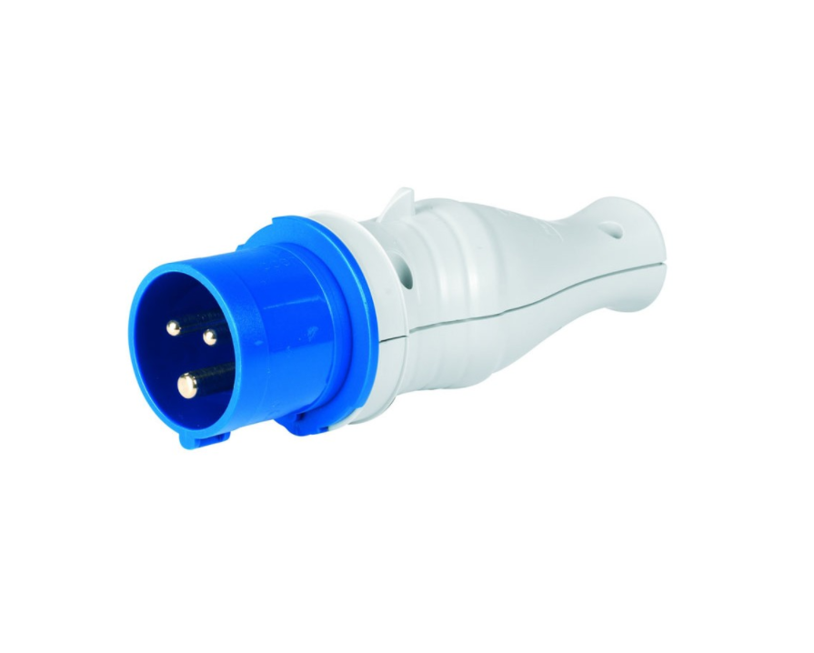 Adattatore industriale spina schuko Rosi 16A 2P+T IP44 2 poli 