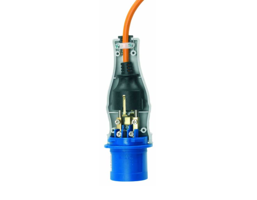 Adattatore industriale spina schuko Rosi 16A 2P+T IP44 2 poli 