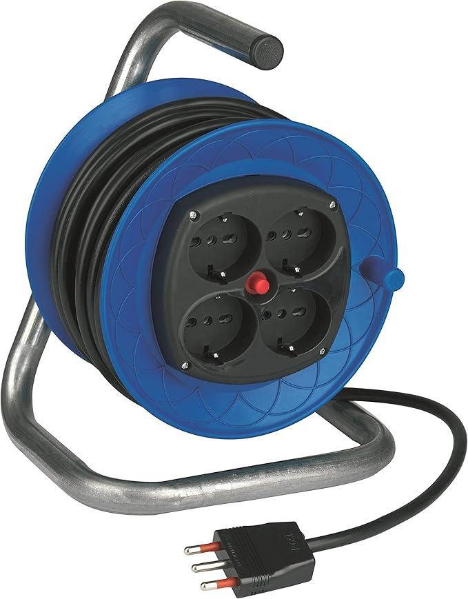 Avvolgicavo Rosi 4 prese 3500W 230V 15 metri