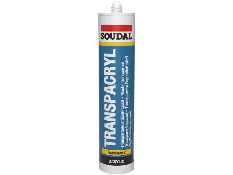 Sigillante acrilico verniciabile Soudal Transpacryl trasparente 310ml