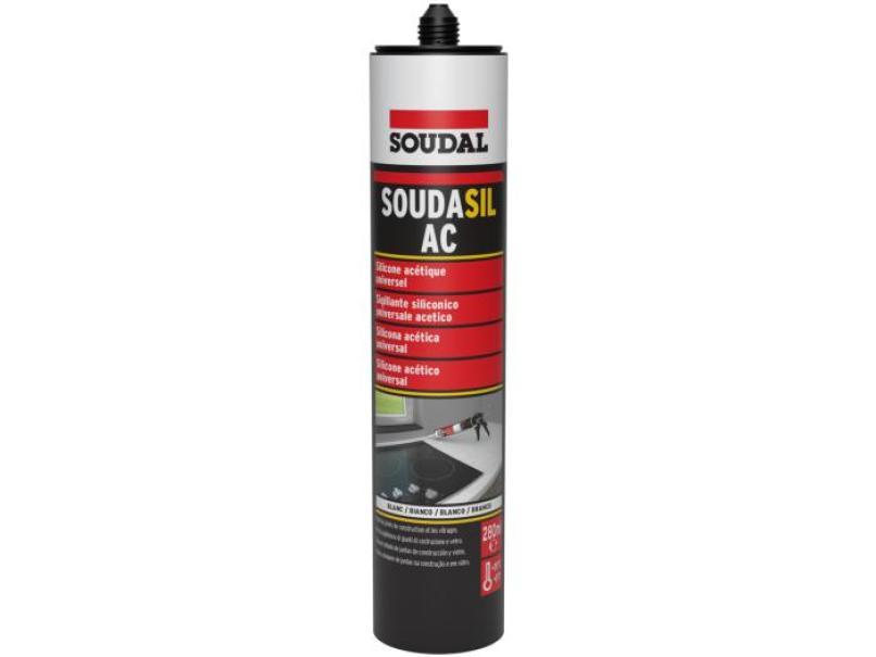 Sigillante siliconico acetico universale Soudal Soudasil ac trasparente 280ml