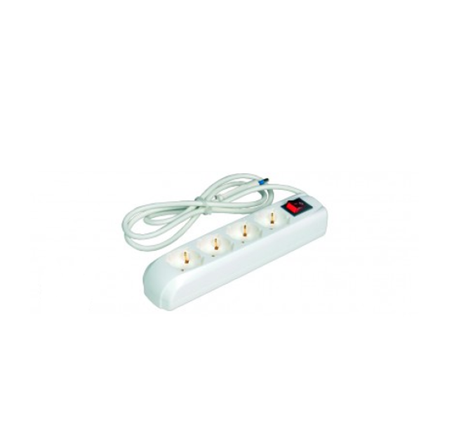 Multipresa 4 posti Maurer con interruttore illuminato Art. 92656