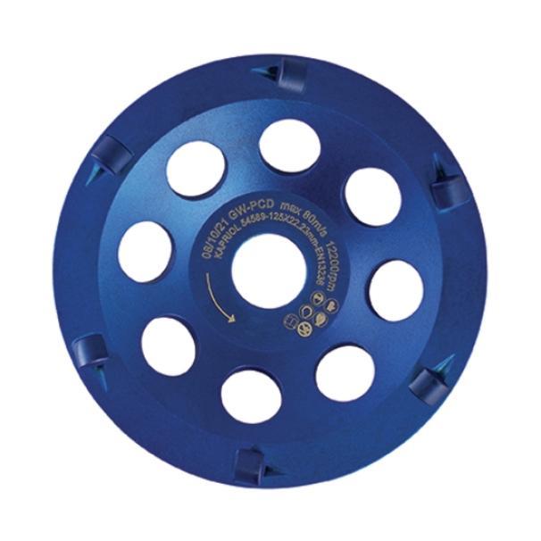 Platorello per colle e resine Kapriol GW-PCD 125mm Art. 54589