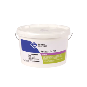 Smalto murale all' acqua per interno  polysatin bianca 5 litri