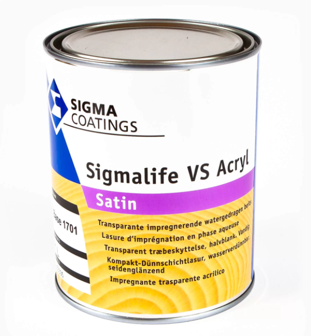 Impregnante a base acqua per legno Sigma Sigmalife vs acryl 1701 1 litro