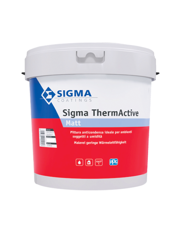 Pittura murale allu2019acqua anticondensa Sigma Thermactive bianca 12.5 litri
