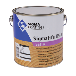 Finitura per legno satinata a base acqua  life ds acryl satin 1701 2.5 litri