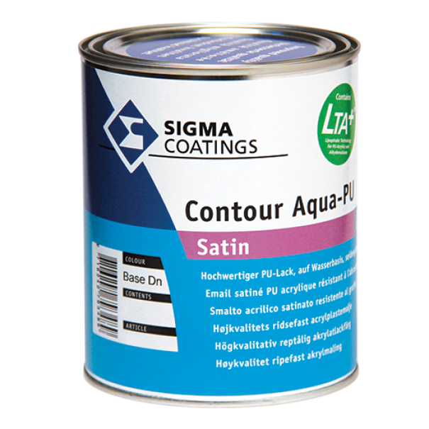 Smalto allu2019acqua satinato super resistente Sigma contour aqua pu satin bianco 2.5 litri