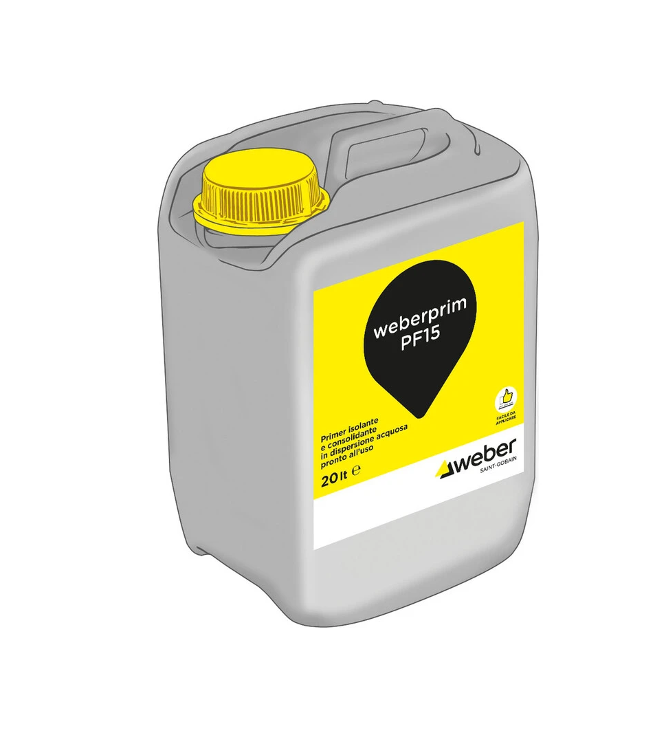 Primer isolante e consolidante Weber PF15 5 litri