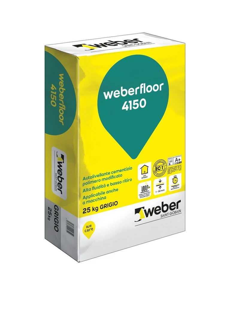 Autolivellante cementizio per interni Weber Floor 4150 25kg