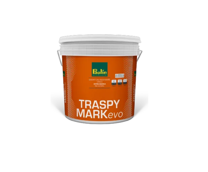 Idropittura per interni traspirante Paulin Traspymark bianco 5 litri