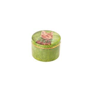 Scatola green  12x12x8.5cm con lupo