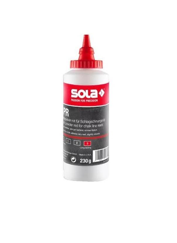 Polvere di gesso rossa Sola per tracciatore CPR 230gr