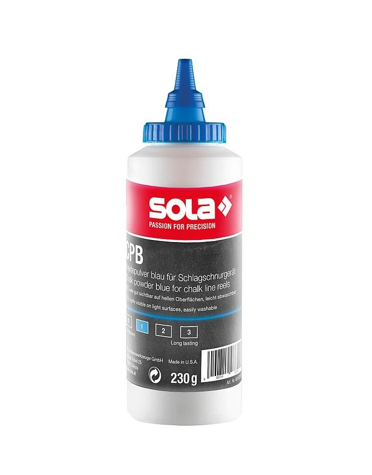 Polvere di gesso blu Sola per tracciatore CPB 230gr