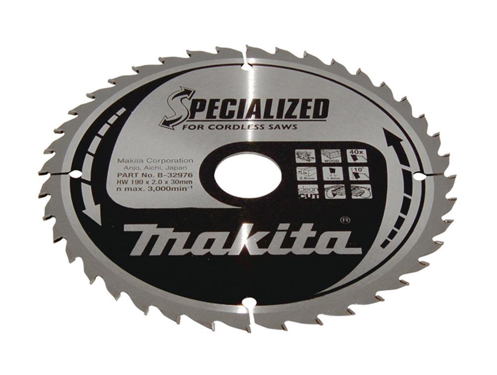 Lama Specialized per seghe circolari Makita 190x30mm B-32976