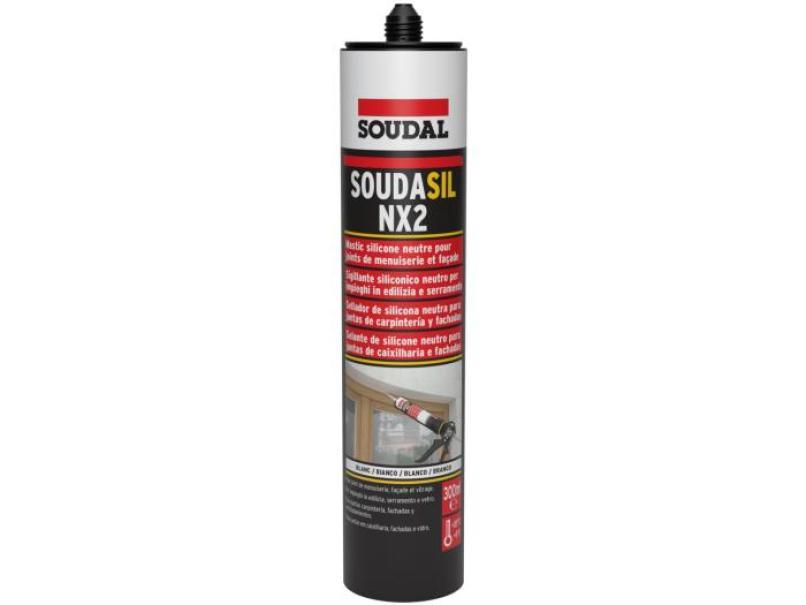 Sigillante siliconico neutro Soudal Soudasil NX2 bianco 300ml