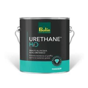 Smalto all' acqua urethane  bianco opaco 2.5 litri