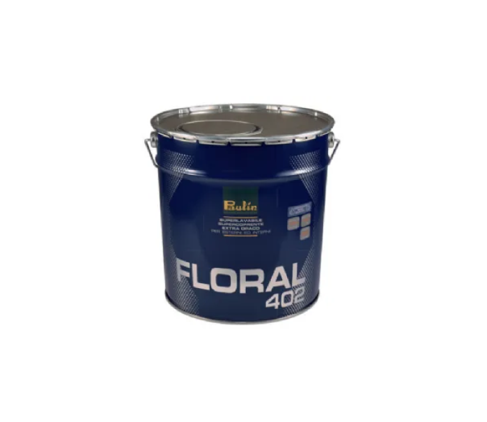 Idropittura murale superlavabile Paulin Floral 402 bianco 2.5 litri