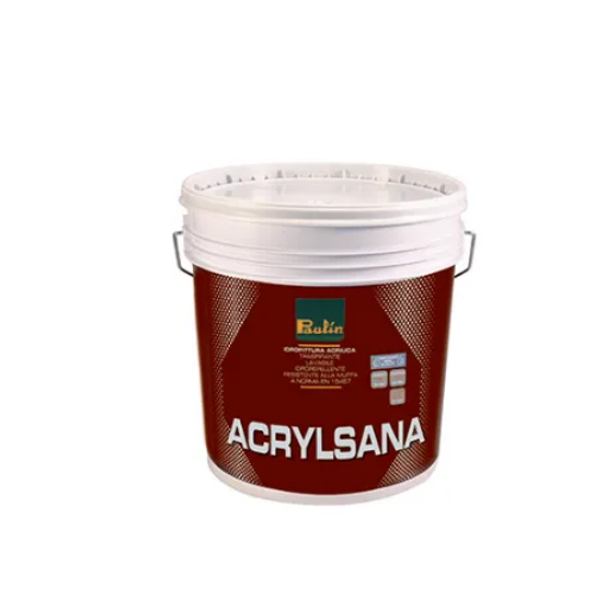Idropittura antimuffa traspirante Paulin Acrylsana bianco 5 litri