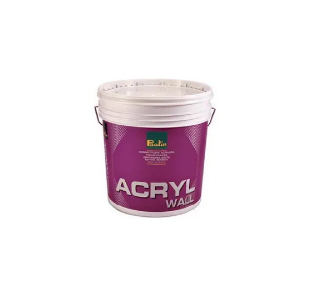 Idropittura murale idrorepellente Paulin Acrylwall bianco 5 litri