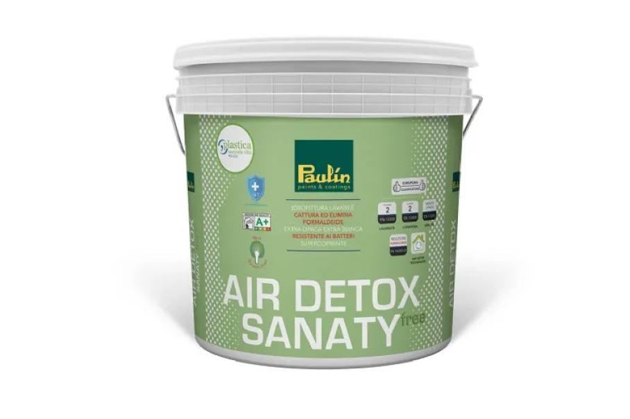 Idropittura da interno elimina formaldeide Paulin AirDetox Sanaty Free bianca 10 litri