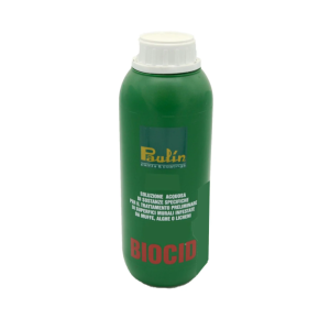 Soluzione acquosa per il trattamento di muffe e alghe  biocid 1 litro