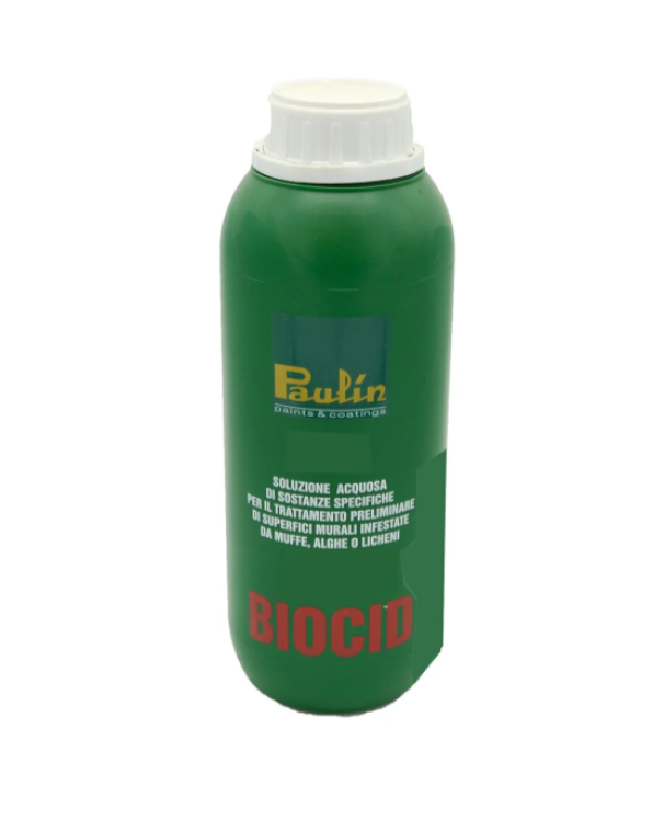 Soluzione acquosa per il trattamento di muffe e alghe Paulin Biocid 1 litro