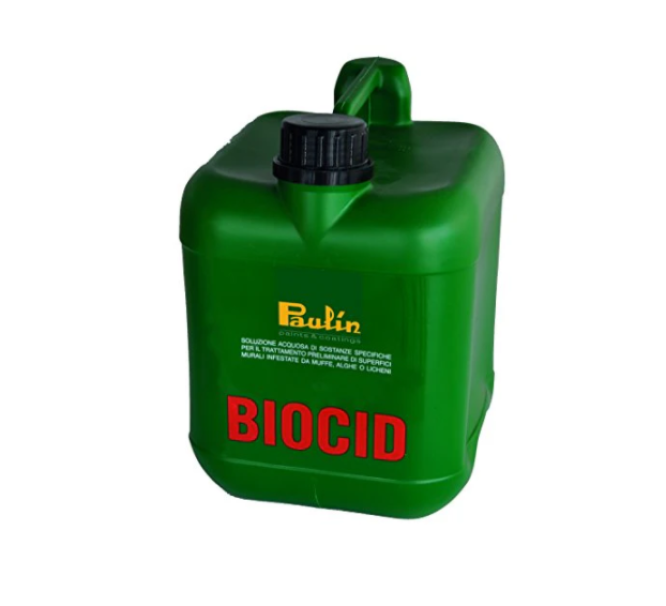 Soluzione acquosa per il trattamento di muffe e alghe Paulin Biocid 4 litri