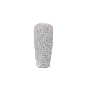 Vaso in resina bianco e beige a onde  art. a28025