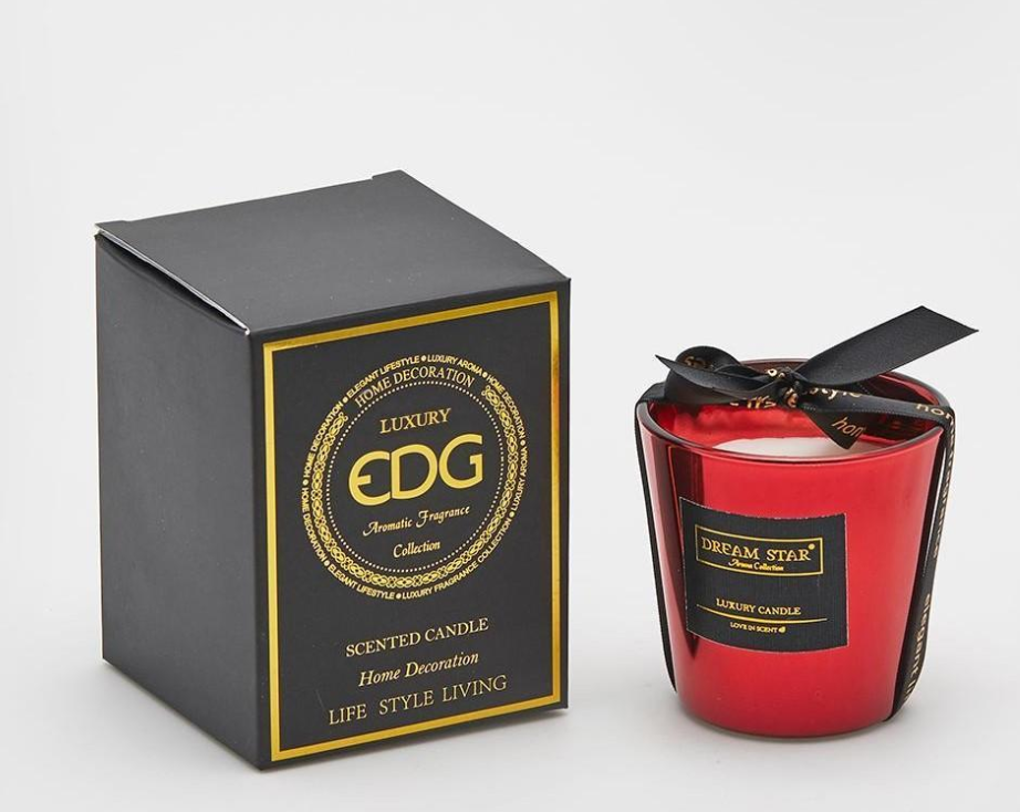 edg candela profumata edg in vasetto rosso 7,5cm x 7,5cm - foto 1