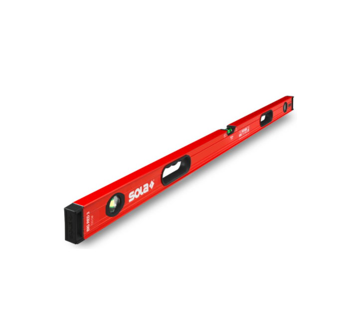 Livella Sola a bolla d' aria in alluminio Big RED3 120cm